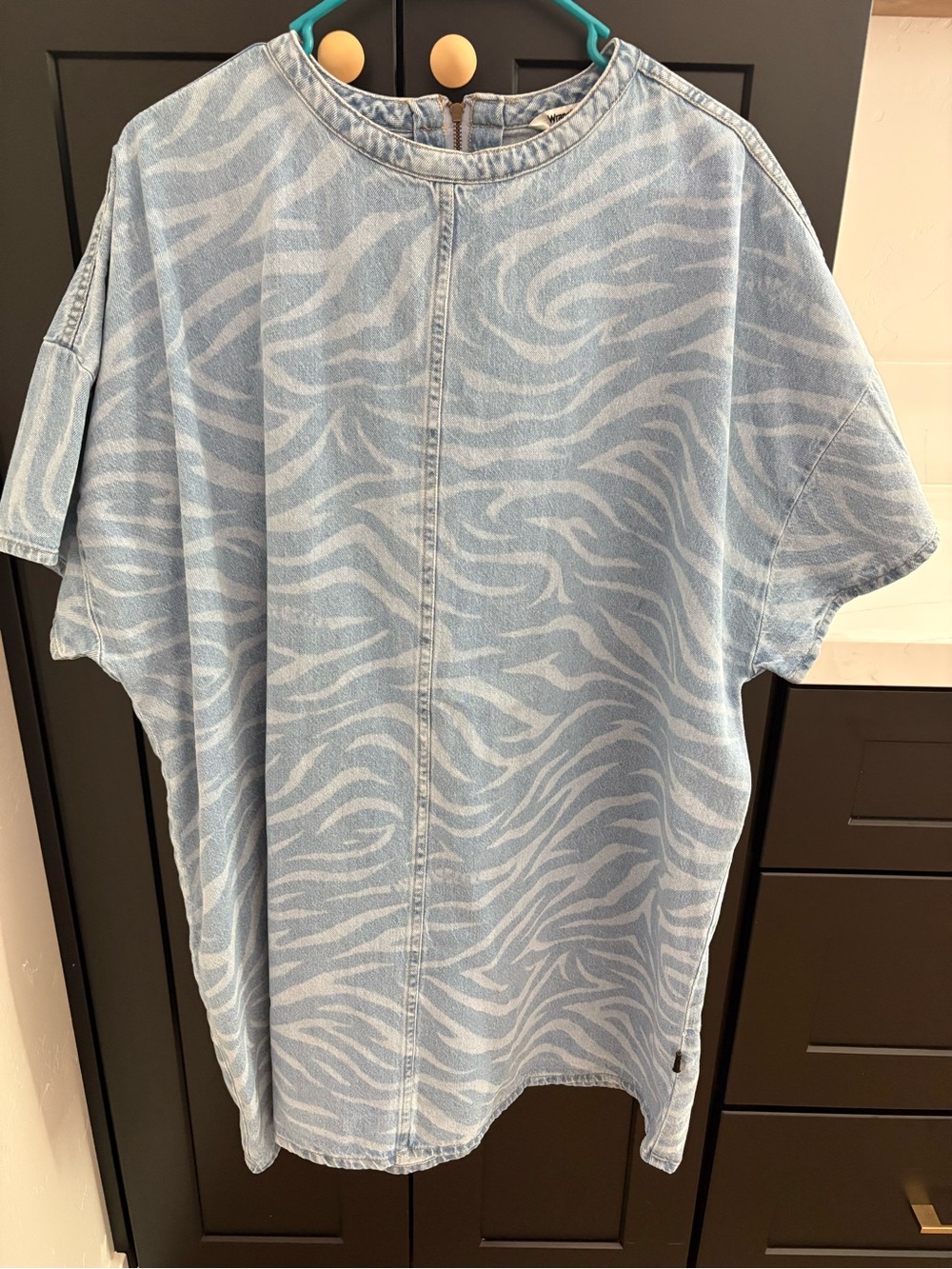 Wrangler Zebra-Print Denim mini dress - Women